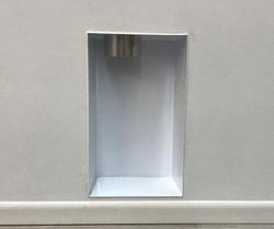 17 x 10 in. Dryer Box White Metal