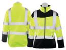 ERB Safety Hi-Viz Lime Polyester and Spandex Softshell Reusable Women Jacket in Hi-Viz Lime 