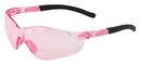 Plastic Safety Glass with Pink Frame and Soft Pink Lens