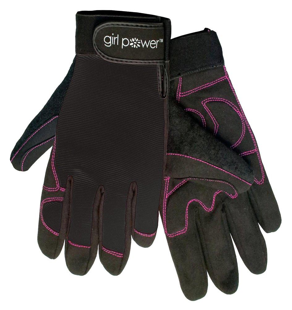 ERB Safety Black Lycra, Plastic and Rubber Womens Mechanics Reusable Gloves in Black 