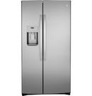 GE® Fingerprint Resistant Stainless Steel 35-3/4 in. 21.8 cu. ft. Counter Depth and Side-By-Side Refrigerator 