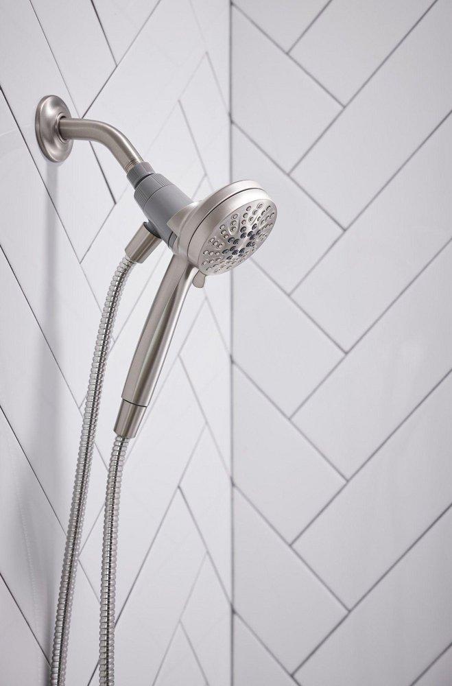 Moen Spot Resist&trade; Brushed Nickel Single Handle Multi Bathtub & Shower Faucet Trim Only 