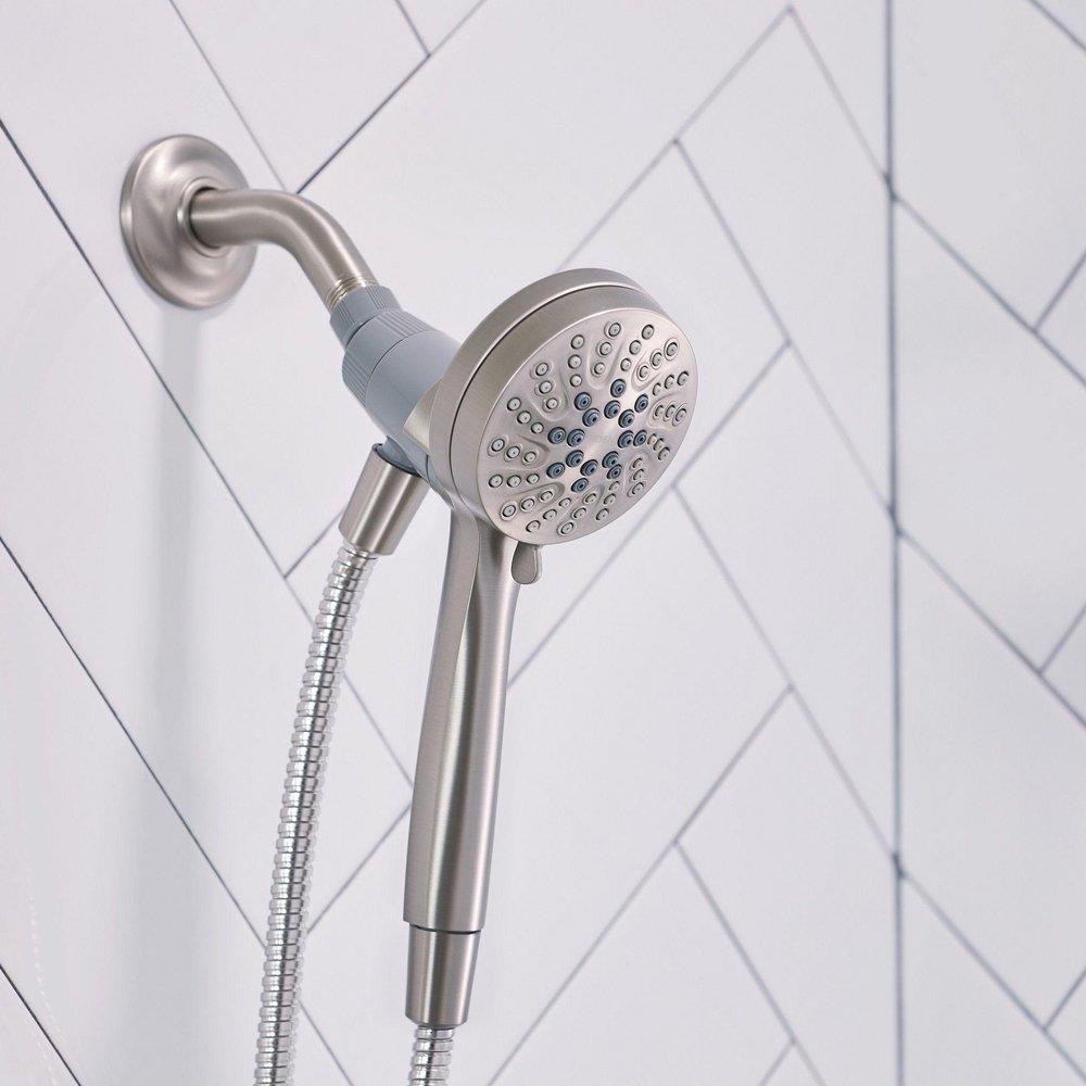 Moen Spot Resist&trade; Brushed Nickel Single Handle Multi Bathtub & Shower Faucet Trim Only 