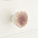 1-1/2 in. Porcelain Cabinet Knob in Rosewood