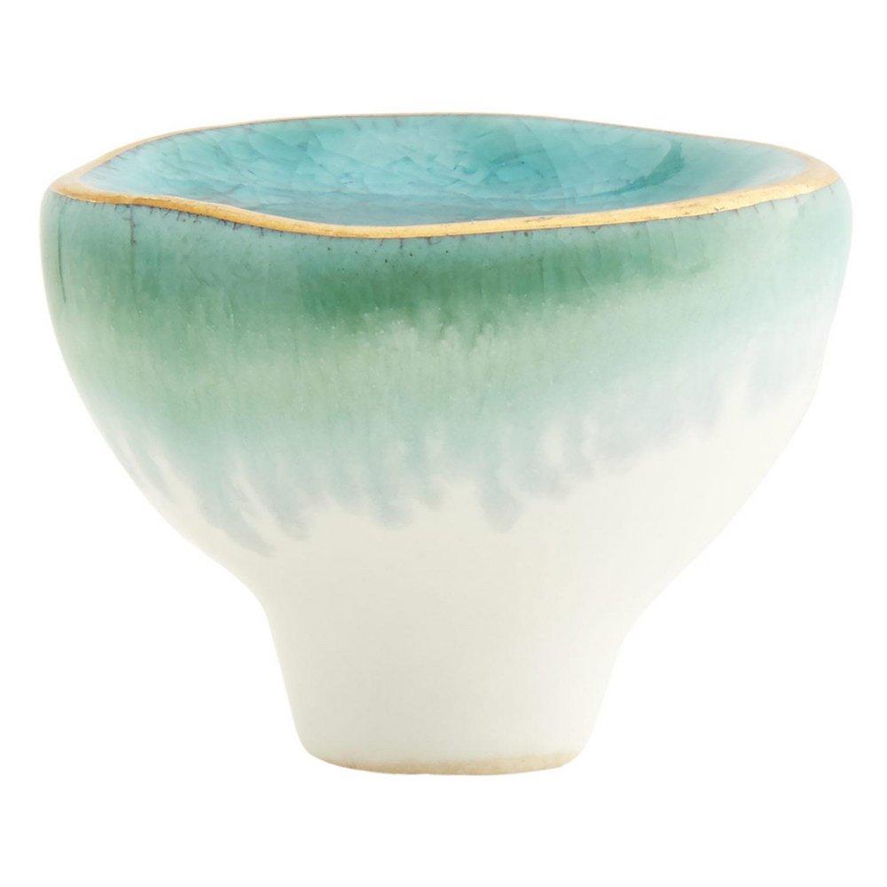 Signature Hardware Teal 1-1/2 in. Porcelain Cabinet Knob 