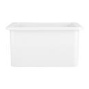 Signature Hardware White 32 x 19 in. No Hole Fireclay Single Bowl Undermount Kitchen Sink 