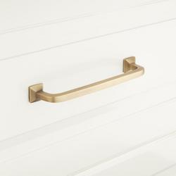 4 in. Center-to-Center Cabinet Pull in Satin Brass