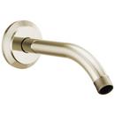 Brizo Brilliance&reg; Polished Nickel 7-1/2 in. Solid Brass Shower Arm and Flange 