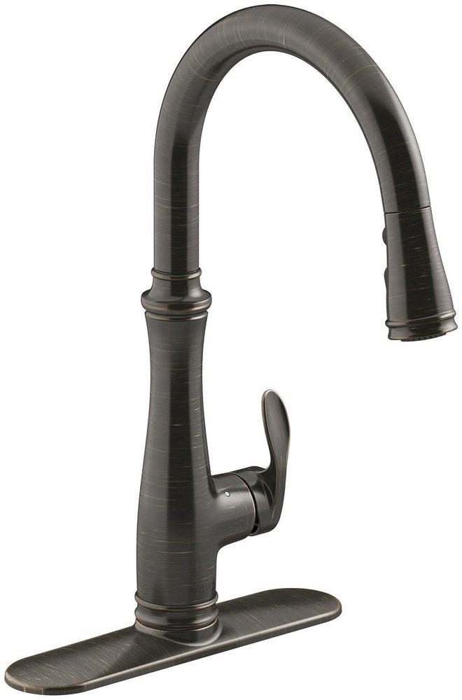 KOHLER Oil Rubbed Bronze Pull Down, Sensor, Touchless, and Monoblock Kitchen Faucet 