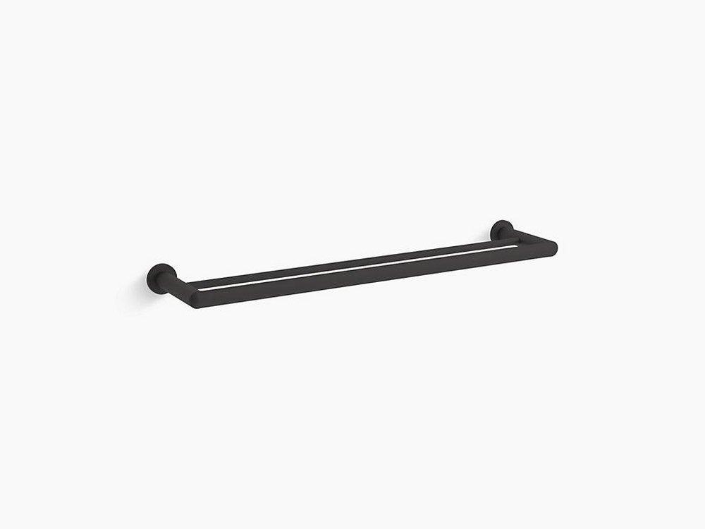 24 in. Towel Bar in Matte Black 