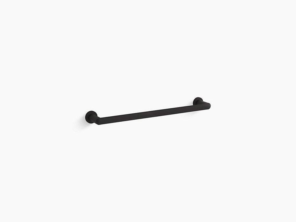 18 in. Towel Bar in Matte Black 
