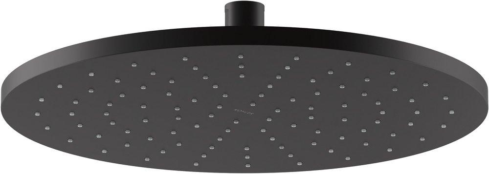 KOHLER Matte Black Single Rain Showerhead 
