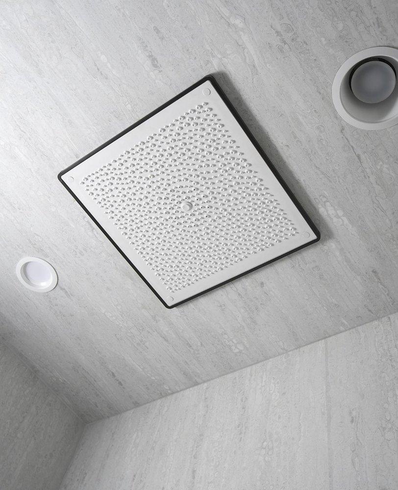 KOHLER White Multi Rain and Full Coverage Showerhead 