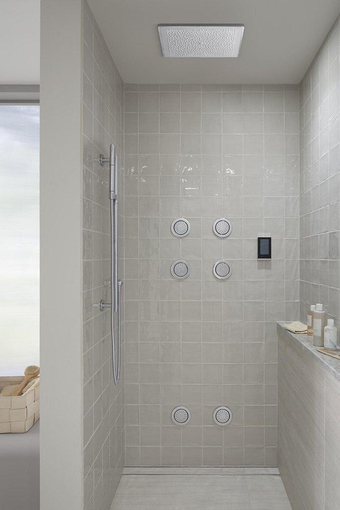 KOHLER White Multi Rain and Full Coverage Showerhead 