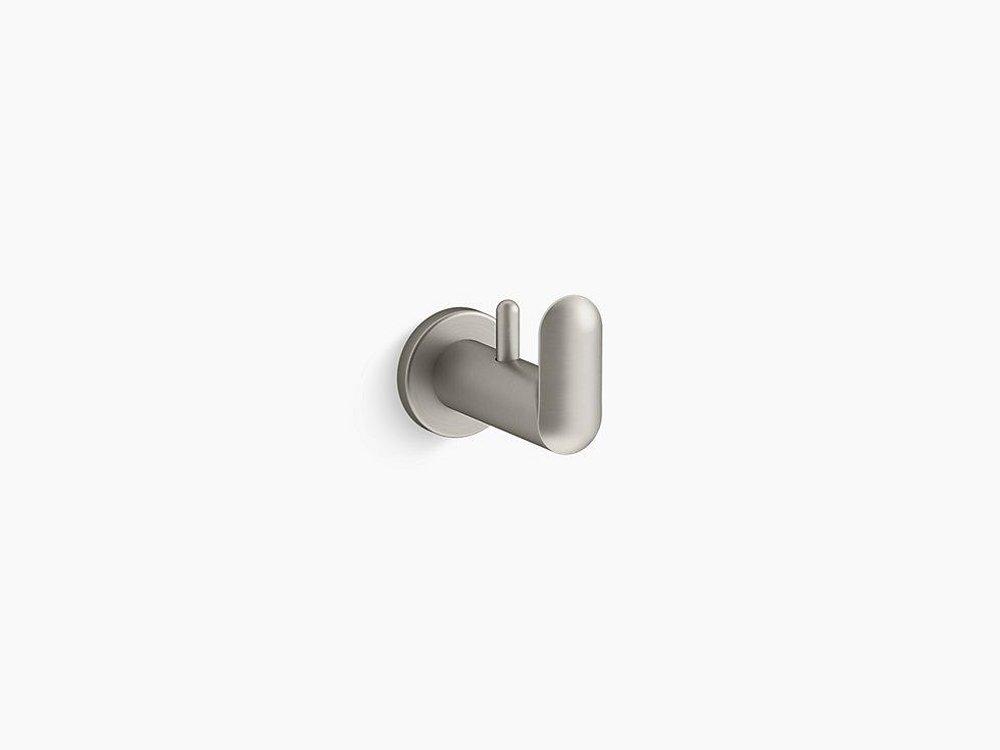 KOHLER Vibrant&reg; Brushed Nickel 1-Hook Robe Hook 