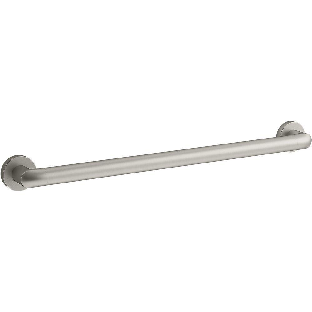 KOHLER Vibrant Brushed Nickel 24 in. Grab Bar 