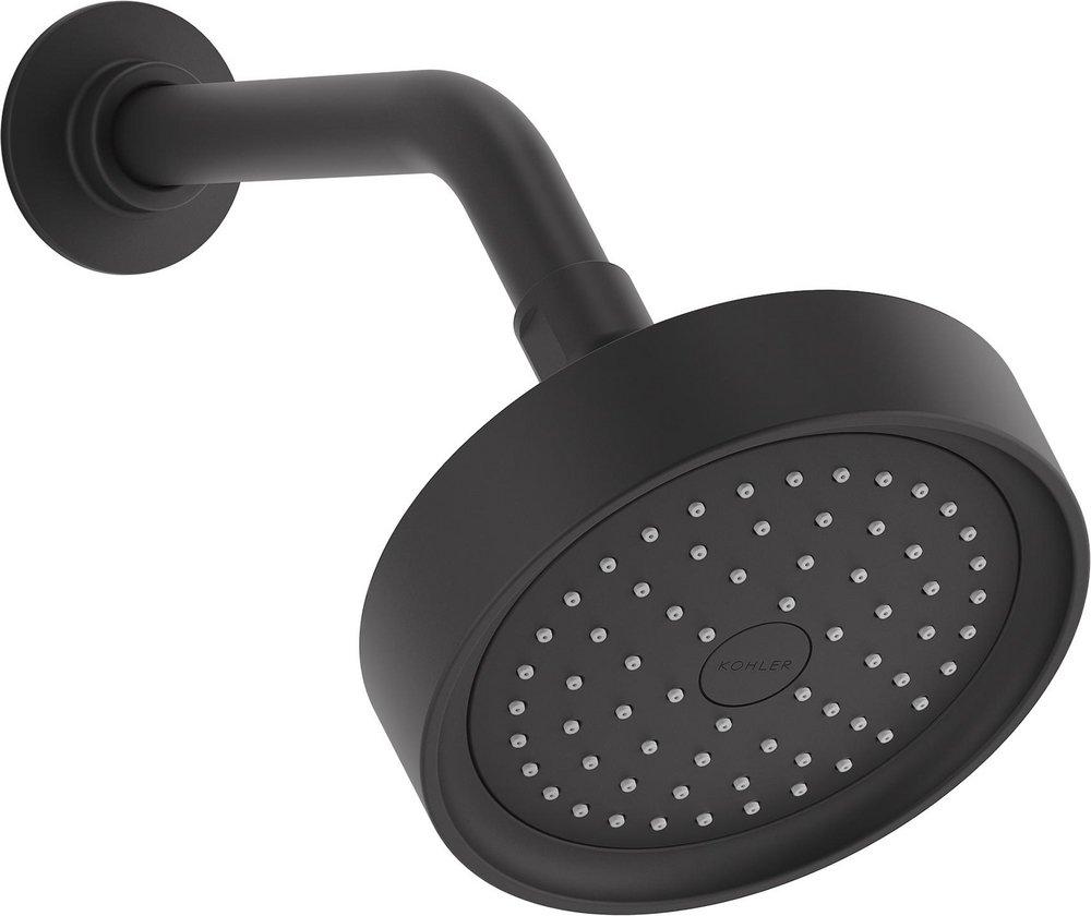 KOHLER Matte Black Single Function Optimal Showerhead 