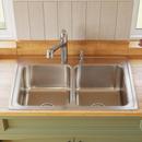 Elkay Lustrous Satin 33 x 22 in. Stainless Steel Double Bowl Drop-in Kitchen Sink in Lustrous Satin 