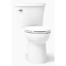KOHLER White 1.28 gpf Elongated Floor Mount Two Piece Toilet 