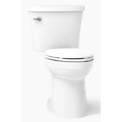 1.28 gpf Elongated Floor Mount Two Piece Toilet in White