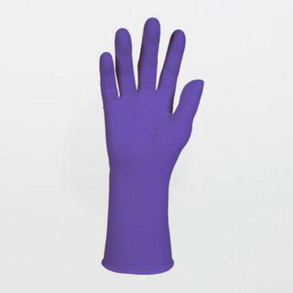 Kimberly Clark Purple XL Size Powder Free Nitrile Textured Fingertips Glove in Purple Case of 10 