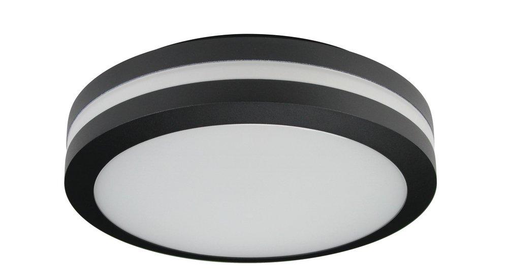 Liteco Black 23W 1-Light LED Outdoor Ceiling Fixture 