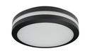 23W 1-Light LED Outdoor Ceiling Fixture in Black