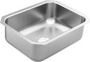 23-1/2 x 18-1/4 in. No-Hole Stainless Steel Single Bowl Undermount Kitchen Sink in Brushed Stainless Steel