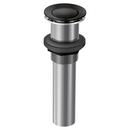 Moen Matte Black 1-1/4 in.  Waste Stopper and Seat with Overflow 