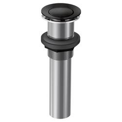 1-1/4 in.  Waste Stopper and Seat with Overflow in Matte Black