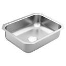 Moen Matte Stainless Steel 23-1/2 x 18-1/4 in. Single Bowl Undermount Kitchen Sink