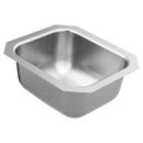 12-1/2 x 14-1/2 in. Single Bowl Undermount Kitchen Sink in Brushed Stainless Steel