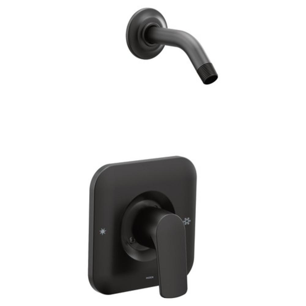 Moen Matte Black Single Handle Shower Faucet 