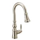 Moen Polished Nickel Single Handle Pull Down Kitchen Faucet 