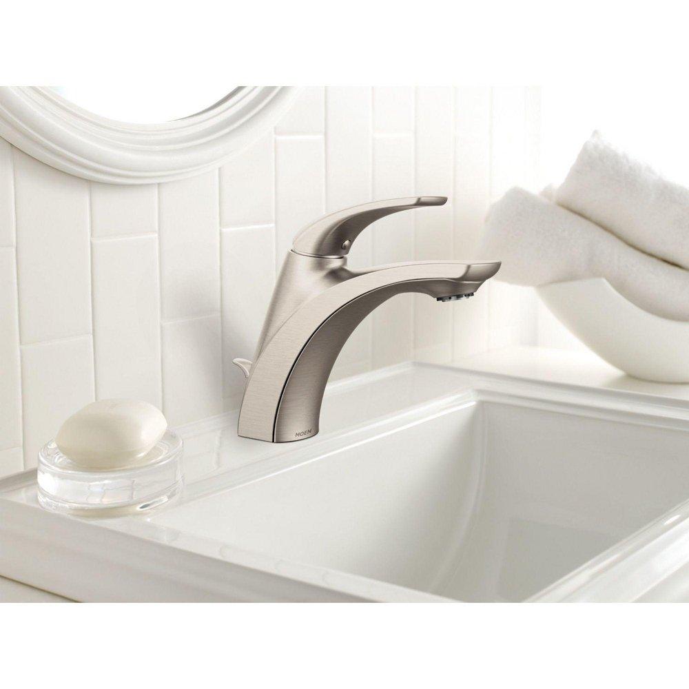 Moen Chrome Single Handle Monoblock Vessel Filler Bathroom Sink Faucet 