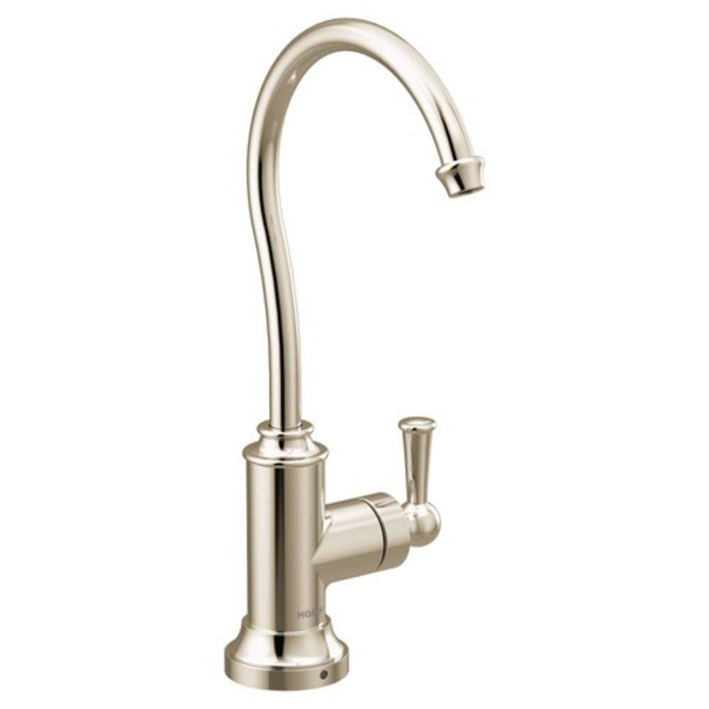 Moen Polished Nickel Single Handle Lever Handle Water Filter Faucet 