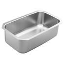 30-1/2 x 18-1/4 in. No-Hole Stainless Steel Single Bowl Undermount Kitchen Sink in Brushed Stainless Steel