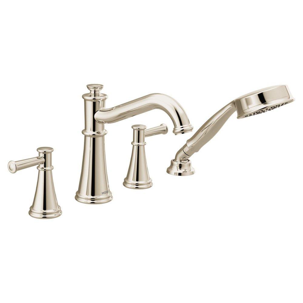 Moen Polished Nickel Two Handle Roman Tub Faucet Trim Only 