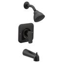 Moen Matte Black Single Handle Single Function Bathtub & Shower Faucet (Trim Only) 