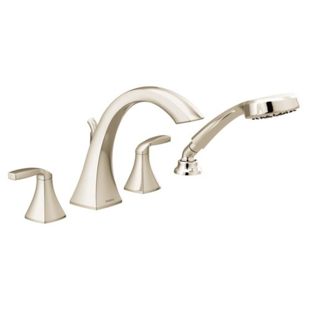 Moen Polished Nickel Two Handle Roman Tub Faucet (Trim Only) 