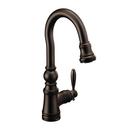 Single Handle Pull Down Bar Faucet in Oil Rubbed Bronze