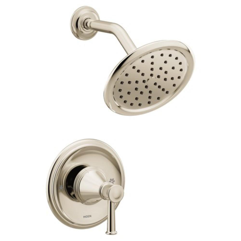 Moen Polished Nickel Single Handle Single Function Shower Faucet (Trim Only) 