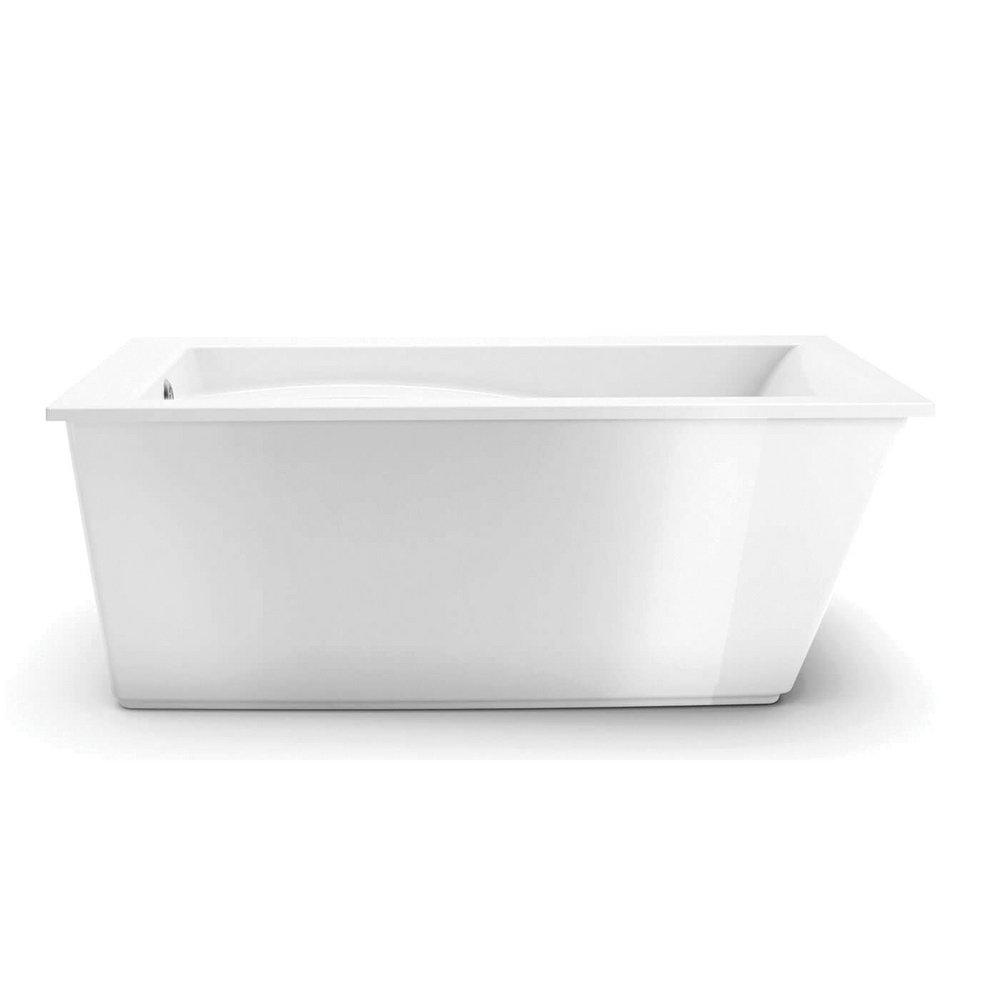 MAAX White 60 x 32 in. Freestanding Bathtub with Left Drain 