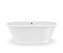 MAAX White 66 x 36 in. Freestanding Bathtub with Center Drain 