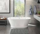 MAAX White 66 x 36 in. Freestanding Bathtub with Center Drain 
