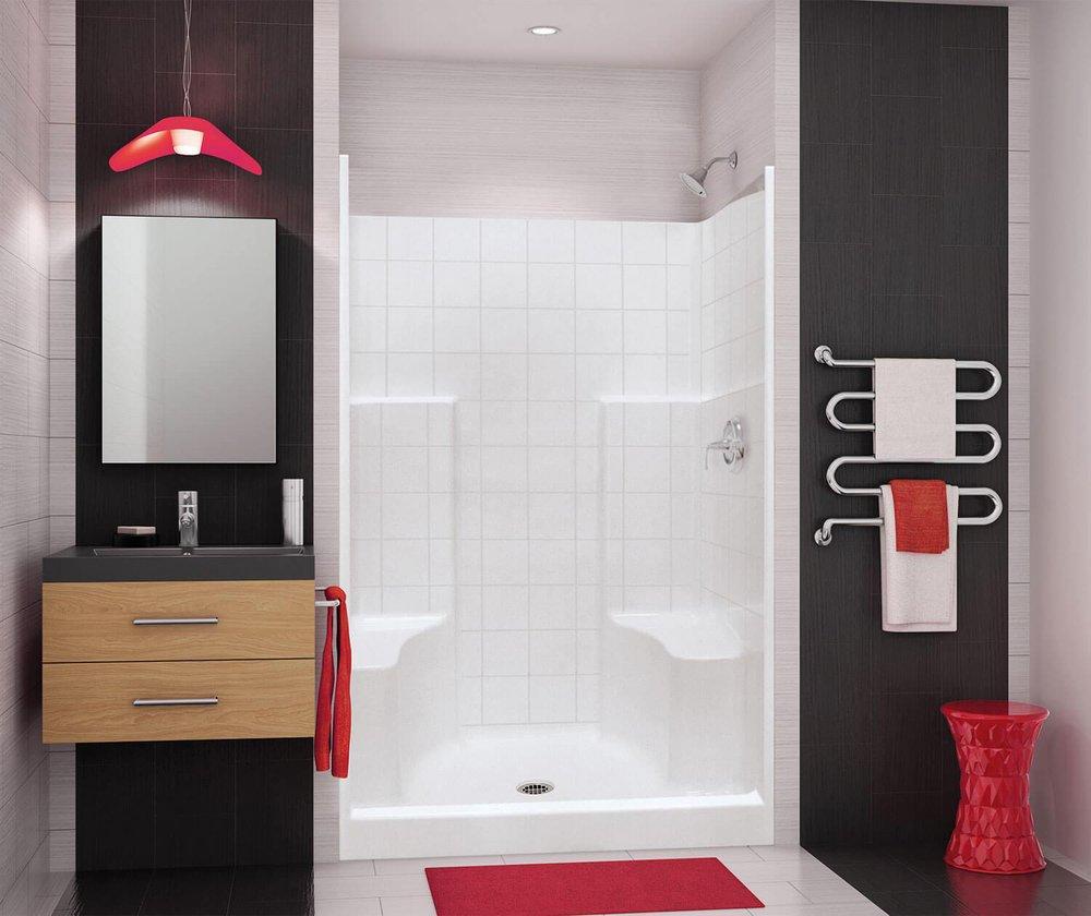 MAAX White 48 x 36 x 75 in. Shower Unit in White 