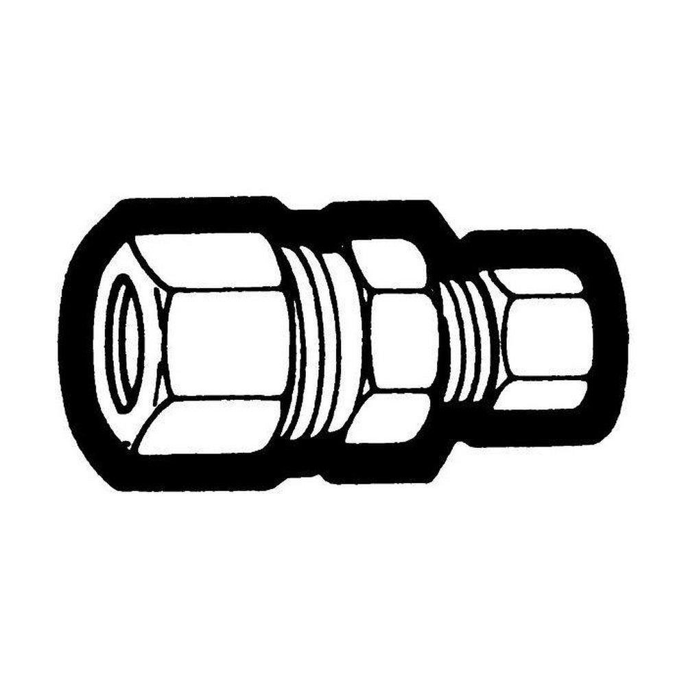 Holyoke Fittings OD Tube x OD Compression Brass Reducing Union 