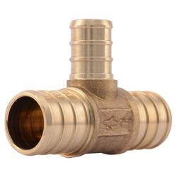 3/4 x 3/4 x 1 in. Brass PEX Crimp Tee