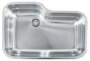 Franke Stainless Steel 30-11/16 x 20-1/16 in. No Hole Single Bowl Undermount Kitchen Sink