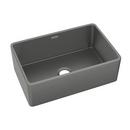 30 x 19-15/16 in. No-Hole Fireclay Single Bowl Farmhouse, Undermount and Sink Kits Kitchen Sink in Matte Grey